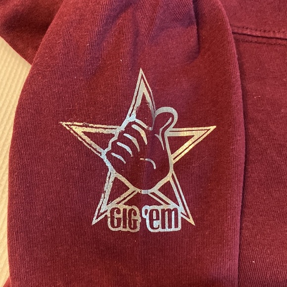 Texas A&M Aggies Long Sleeves T-SHIRT Size XS Rhinestones - Picture 5 of 9